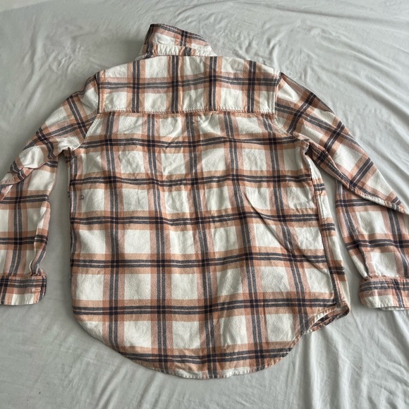 Universal Thread Checkered Top in Cream and Brown - Picture 2 of 3